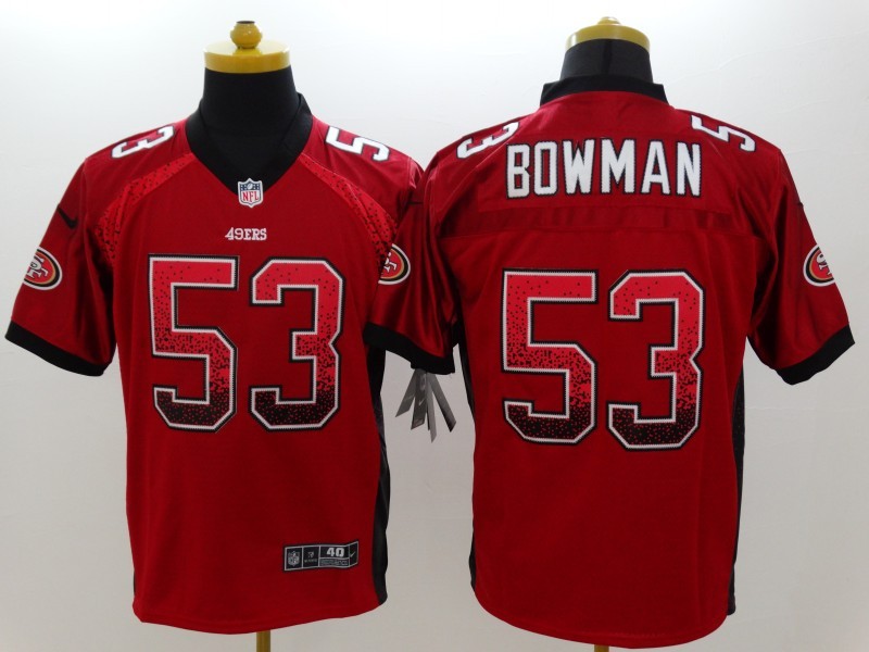 Men's San Francisco 49ers Navoro Bowman #53 Red Jersey